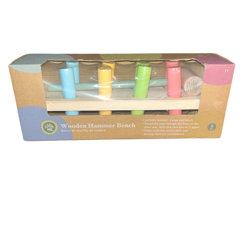 Little Me Wooden Hammer Bench Toy